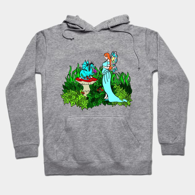 Pregnant Faerie and Dragon Hoodie by imphavok